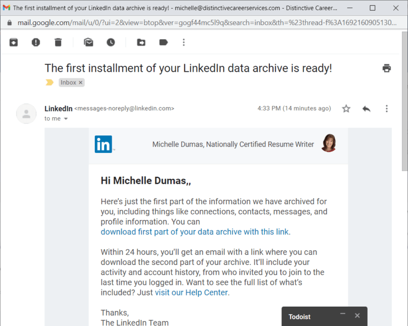 How To Back Up Your LinkedIn Profile & Data (and the reasons)