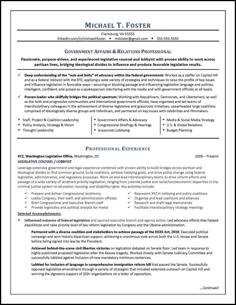 Lawyer Resume Sample Page 1 1