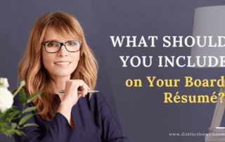 what should you include on your board resume