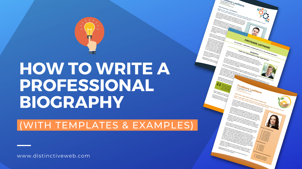 How to write a professional bio with templates and examples