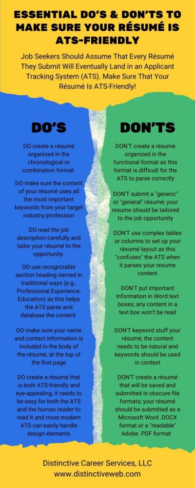 Essential Do’s and Don’t’s To Make Sure Your Resume Is ATS- Friendly