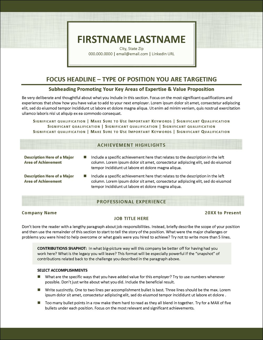 Resume Templates for Creative Resume Formats