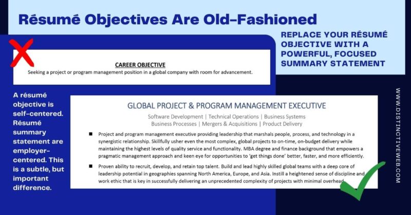 Resume Objectives Are Old Fashioned