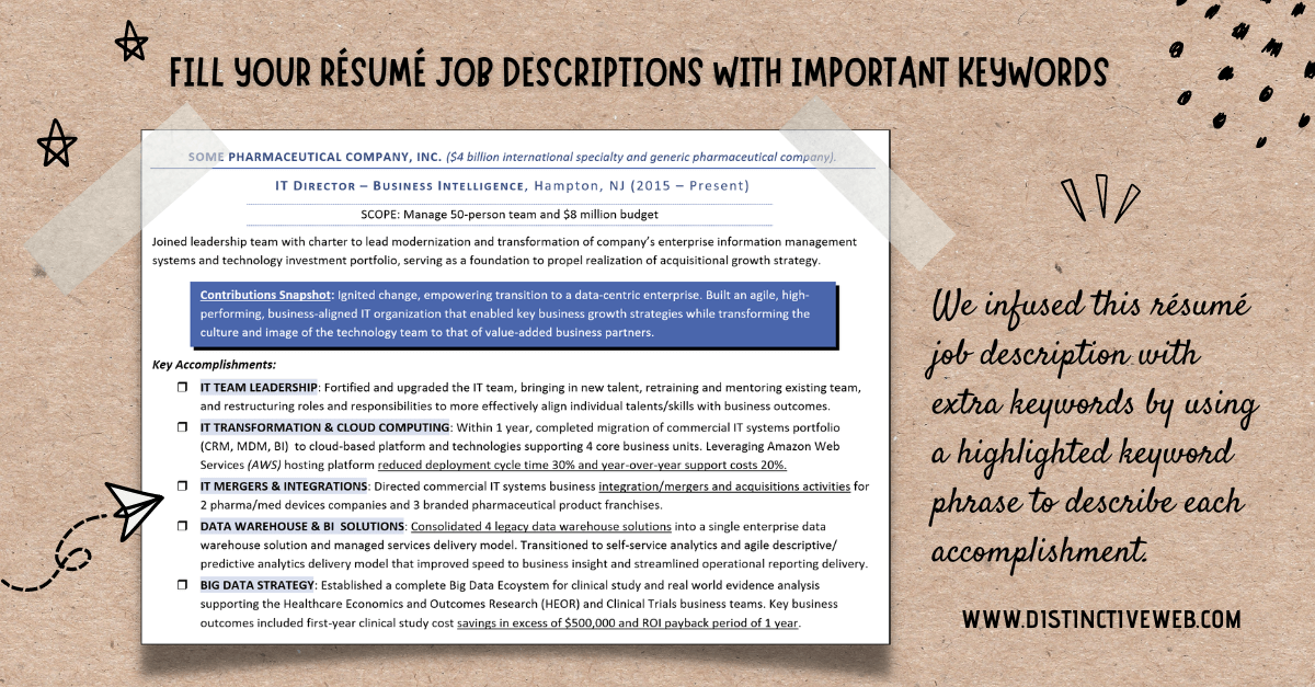 resume job descriptions example 6