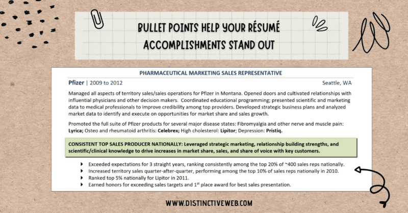Bullet Points Help Your Resume Accomplishments Stand-Out