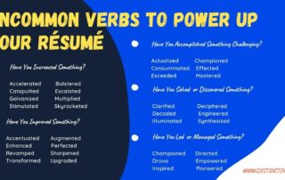 Verbs to Improve Your Resume