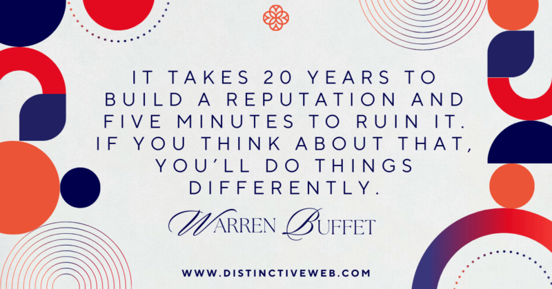 Warren Buffet Sticker Reputation Online Reputation Management: Propel Your Career Growth